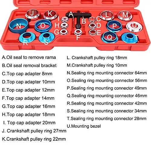 20pcs Crank Bearing Camshaft Oil Seal Remover And Installer Kit Crank