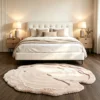 Tapis rose clair fait main