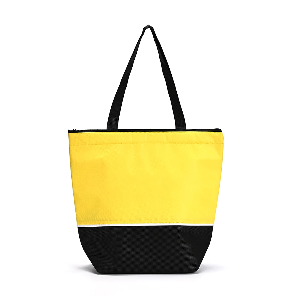 Custom Eco-Friendly Reusable RPET Material Foldable Tote Shopping Bag Fashionable Grocery Shopping Gift with Custom Logo factory