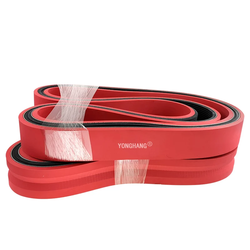 Multi Groove Belt in Types PH PJ PK PL PM for Machine Power Transmission Made of Rubber