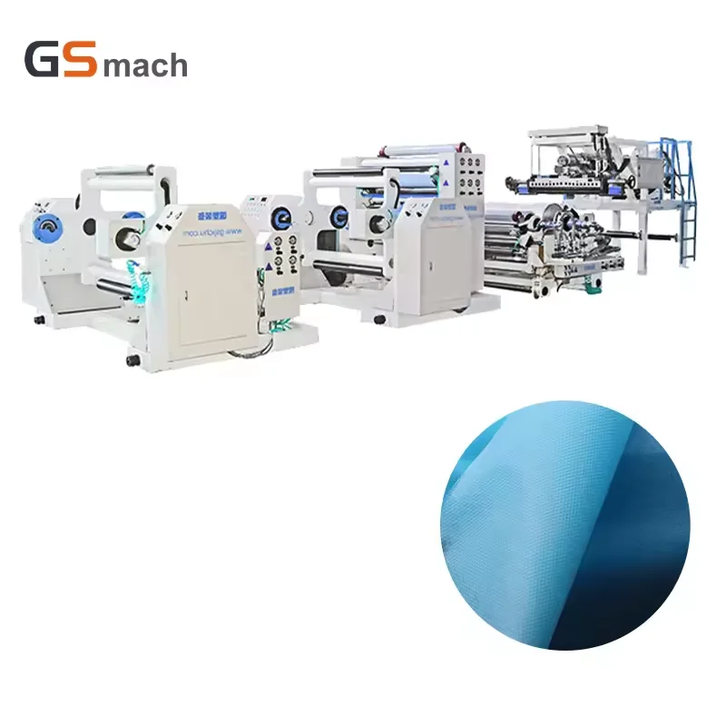 High speed Non woven Fabric Lamination Machine LDPE extrusion laminating one fabric coating machine