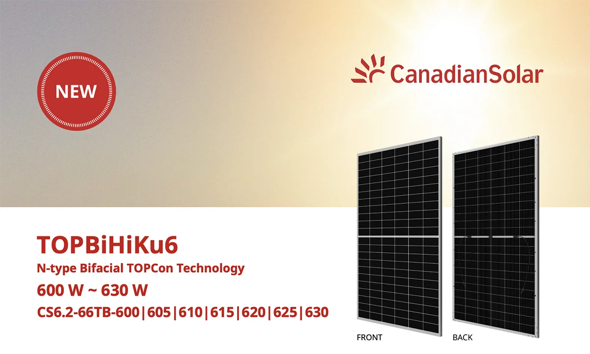 Canadian Solar TOPBiHiKu7 N-type Bifacial TOPCon 680W-705W Solar Panels ...