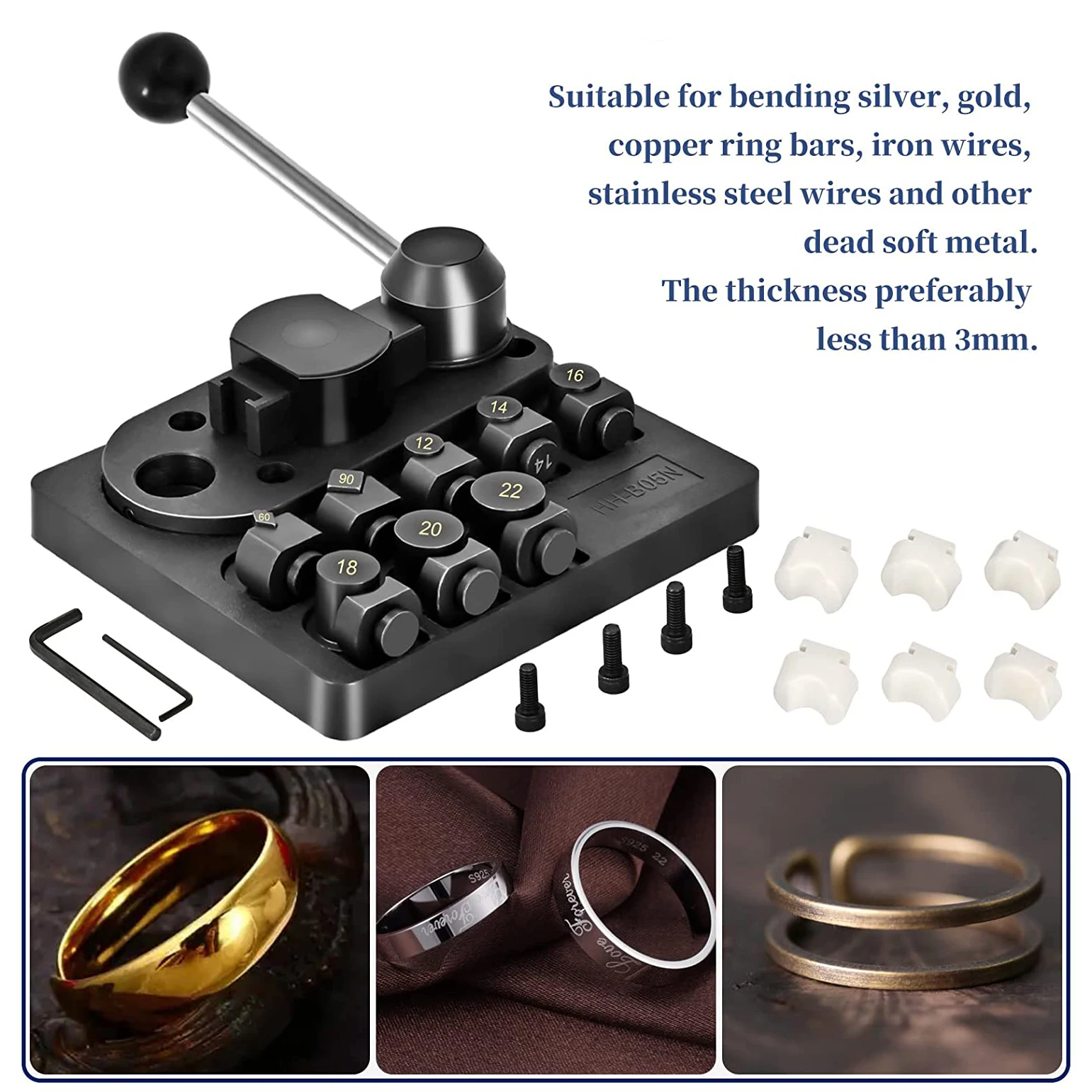 Kit Complet Outils De Pliage De Bagues Et Bijoux - Machine à Plier Anneaux, Boucles D'Oreilles - Multifonction Pour Création Artisanale