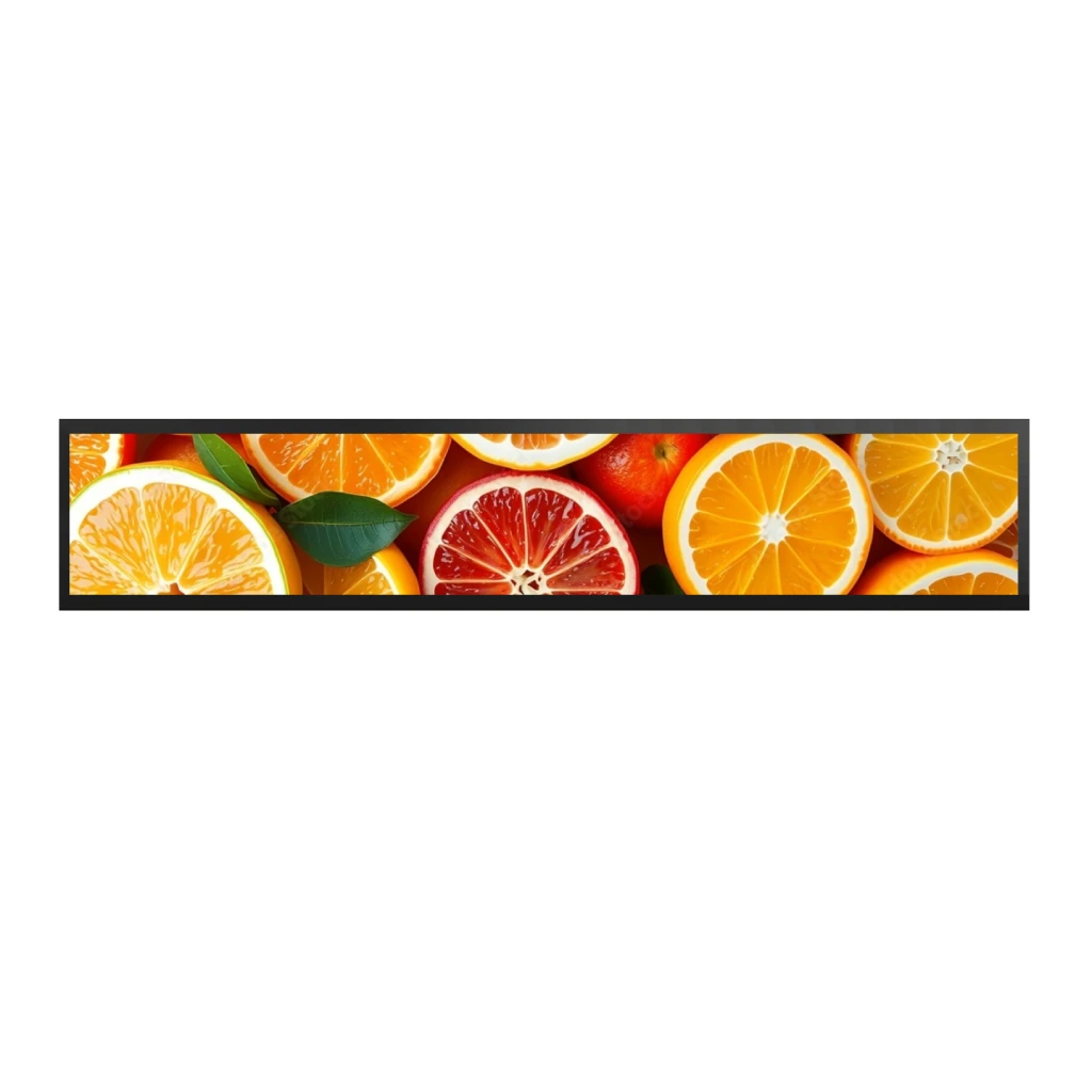 BOE 28 inches 1920*360 700 nits DV280FBM-NB1 DV280FBM-NB2 Commercial Stretched Bar LCD Display manufacture