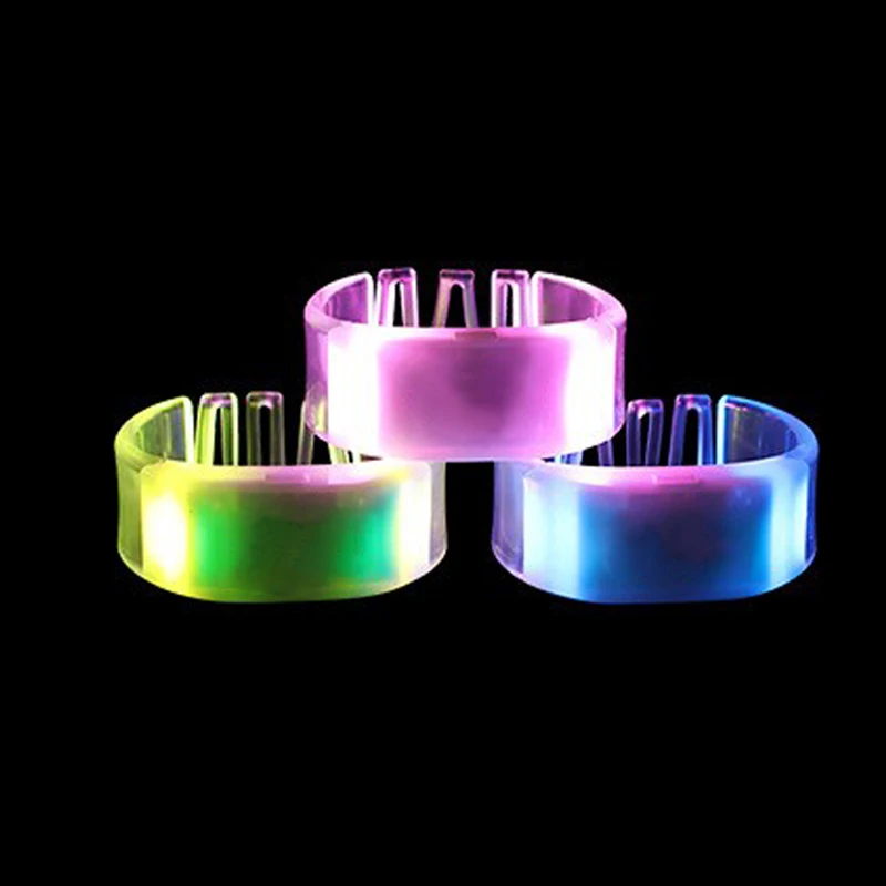 Wholesale DMX Control Led Color Changing RGB Bracelet Led lumineux Bracelet