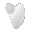 Small thin mirror heart-shaped scraper