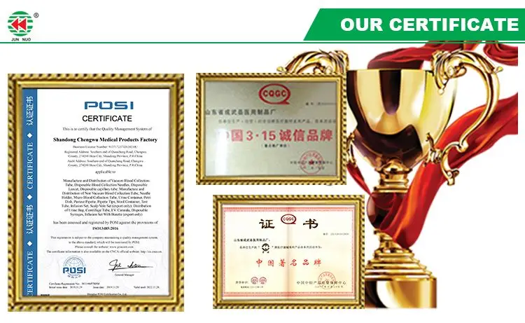 Manufacturer best-selling Disposable Vacuum Blood Collection Tube  Blue color (sodium citrate)