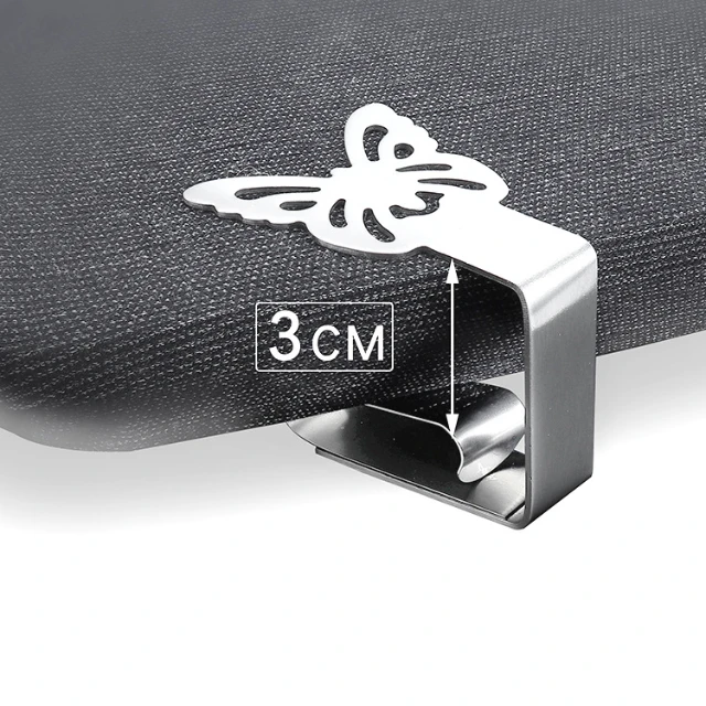 Heavy Duty Stainless Steel Butterfly Tablecloth Clips Holder Great For Outdoor Kitchen Or Table Decoration & Accessories