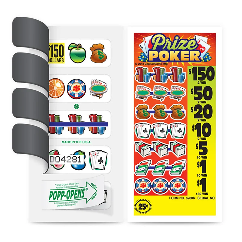Factory Sale Peel Off Ticket In Jackpot