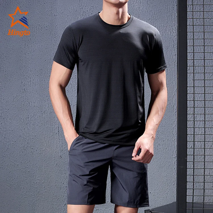 Mens Activewear Shirts Soft Slim Fit Shirts Slim Fitted T Shirt Cotton