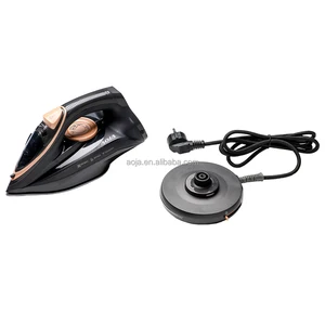 AOJA 2200W Portable Ceramic Steam Iron | 260ml Tank 0.3-0.8g Burst Steam Anti-Calc Dry Function for Household & Commercial Use