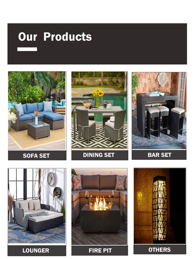 Top Selling In Uk /usa Market 4 Pieces Rattan Outdoor Furniture Luxury