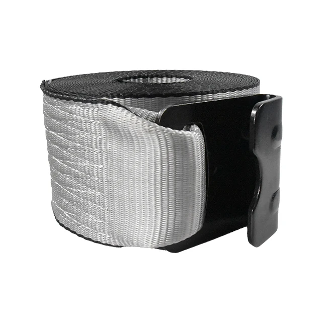 Forcentra 4inch 20ft Flat Hook Cargo Strap Polyester 4 Inch Winch Strap