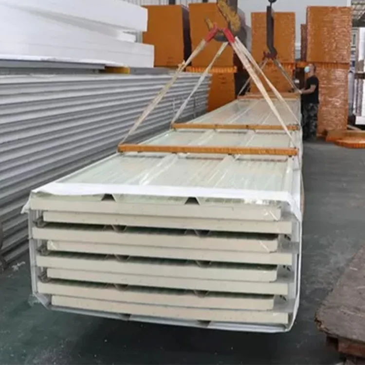 Modern Design Heat Insulation Polyurethane Foam Sandwich Panel for Warehouse Workshop Hospital Hotel