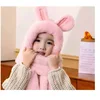 Gorro orejas de conejo rosa para niño