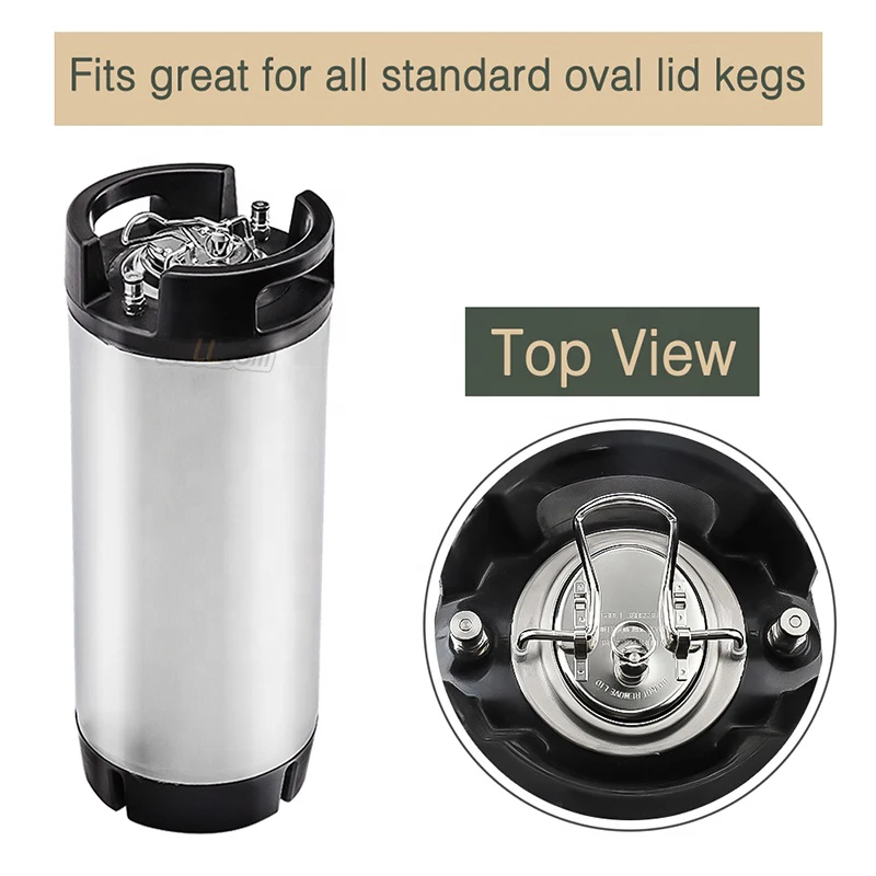 Stainless Steel 100% New 19l 5 Gallon Ball Lock Rubber Handle Home ...