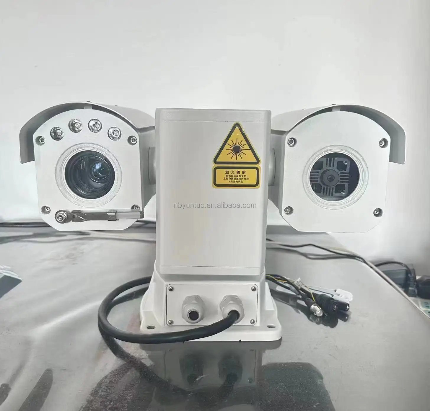 Long Range HD Network Laser Night Vision High Speed Network PTZ Camera ...