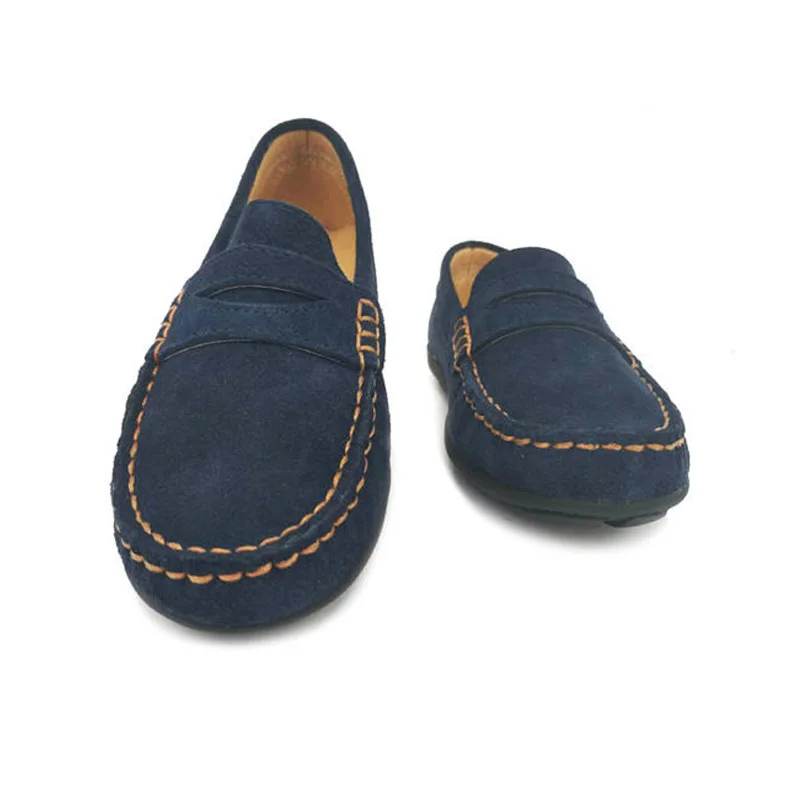 Choozii hommes garçons élégant robe bleu daim cuir chaussures