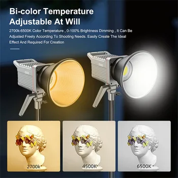 Photographic Lighting Factory Customize 200w Dimmable Studio Shoot Led Video Light for Camera Photography detail image
