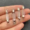 Double trou blanc cristal transparent