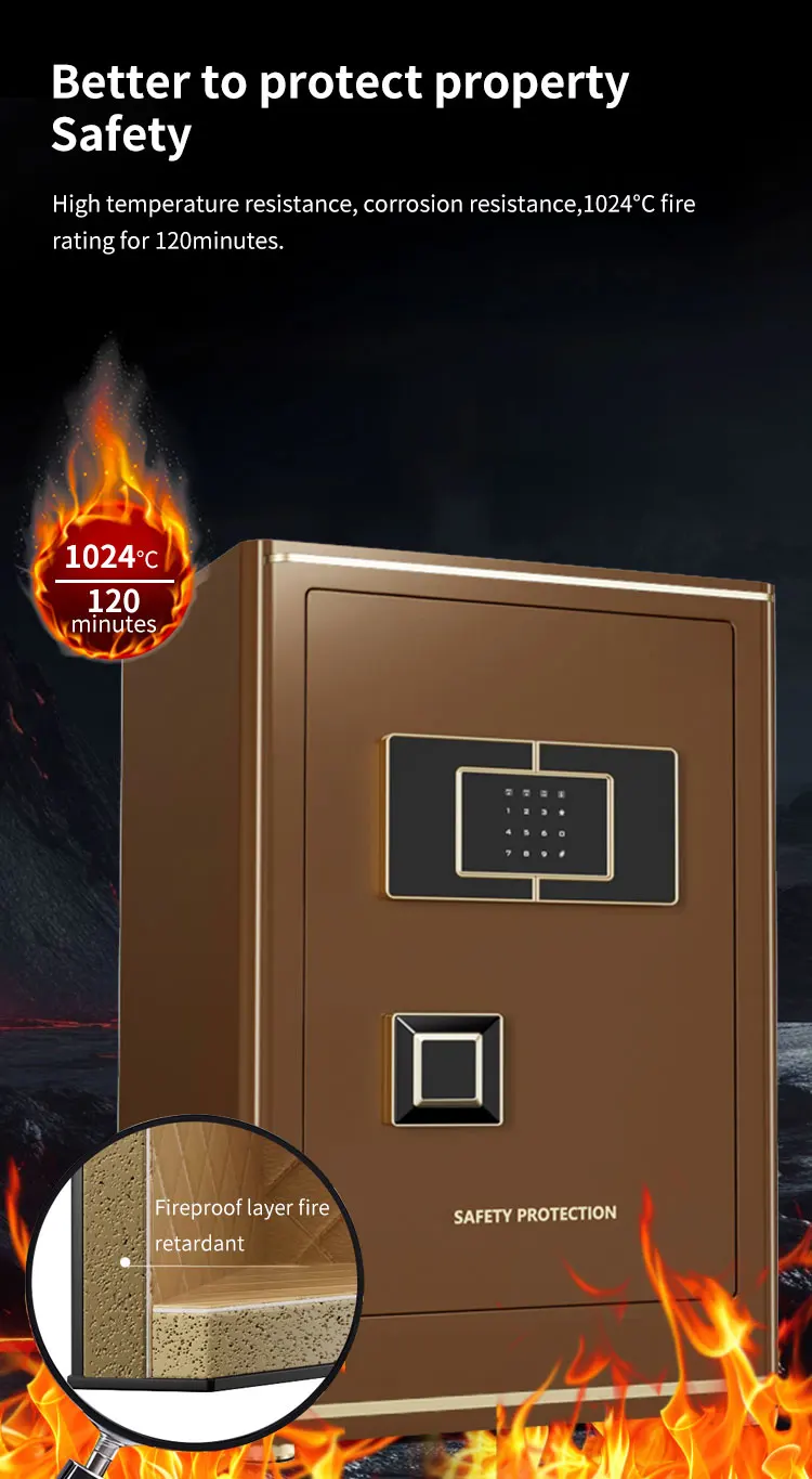 CEQSAFE Biometric Security Fingerprint Safe Hidden Home Digital Money Anti-Theft Safe Box with Wifi manufacture