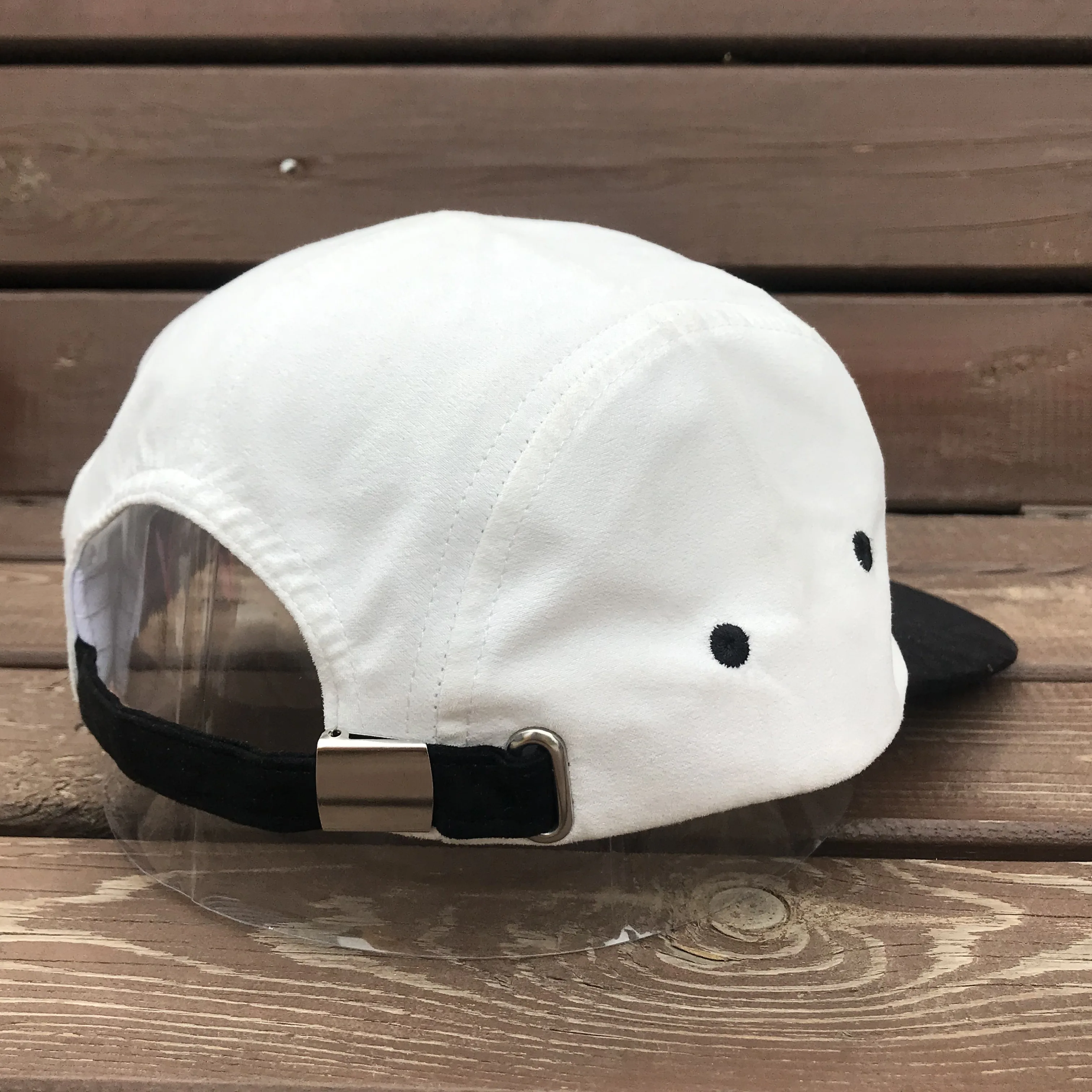 5-Panel Flat Brim Baseball Cap – Vintage Washed Cotton, Adjustable Fit For Everyday Wear - View #9