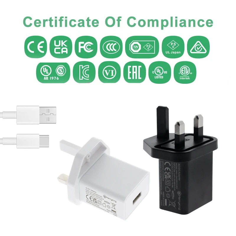 20W Cargador Rápido Pd Ukca CE Enchufe Del Reino Unido Adaptador De Pared USB Para Teléfono Móvil Reloj Inteligente 5V 1A Cargador De Viaje Para Kindle - China Cargador De Viaje 5V