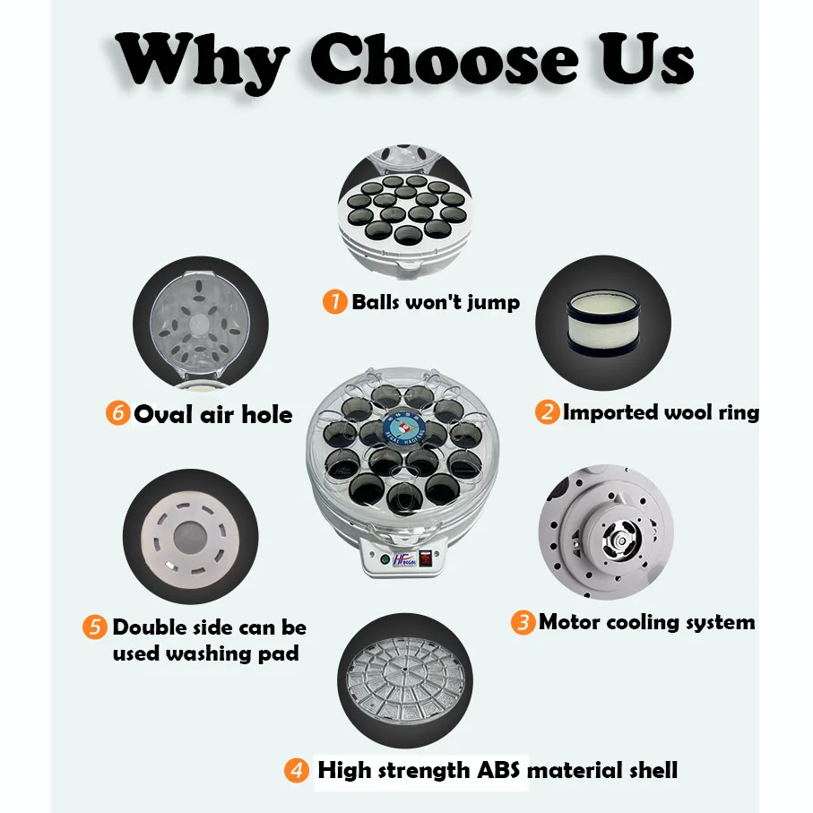 Automatischer Billardkugel-Reiniger – Poliert 16 Kugeln In Nur 3 Minuten! Mit Filzringen & Leiser Motor