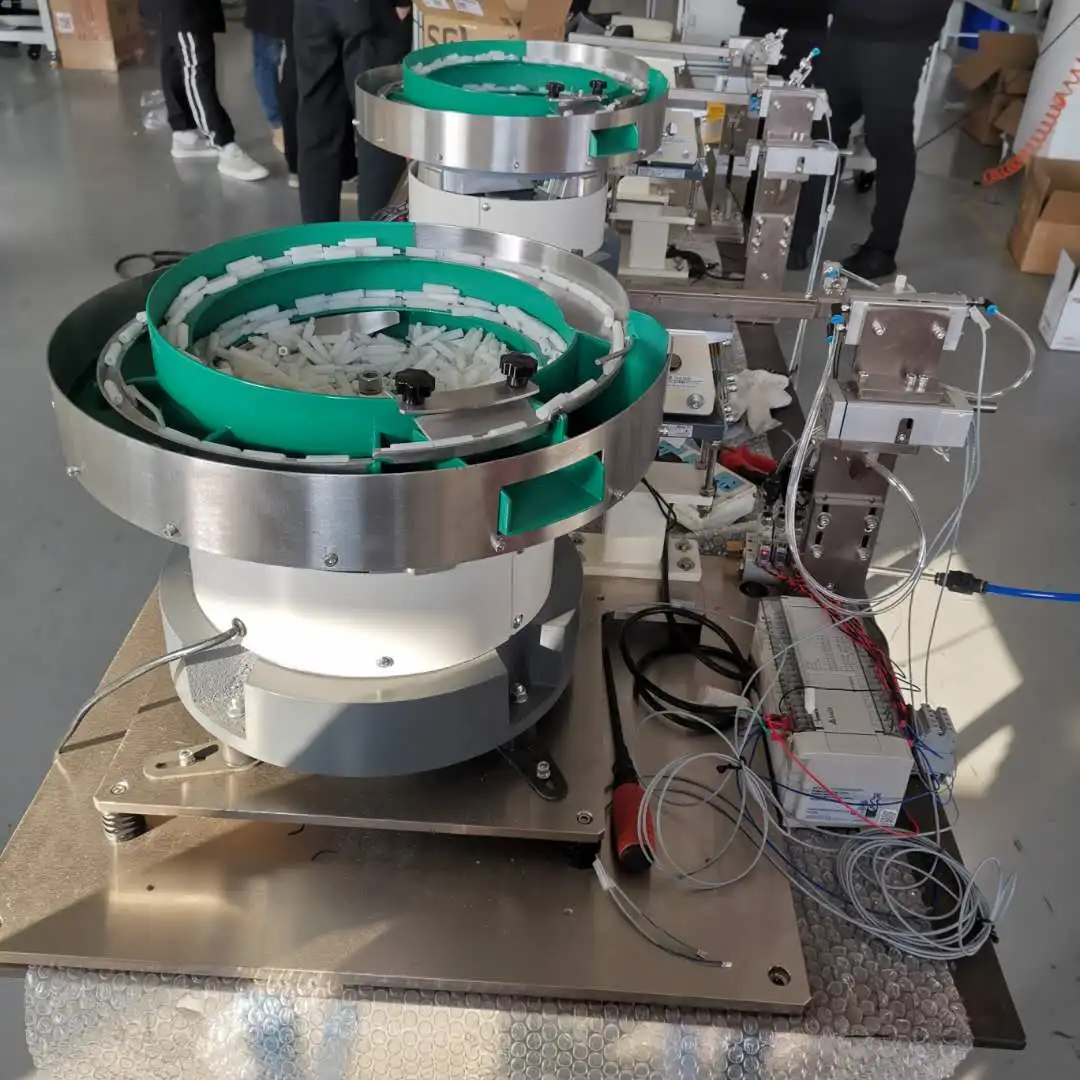 Round Assembly Automatic Feeding Machine Auto Spare Parts Multi Track Vibration Bowl Feeder