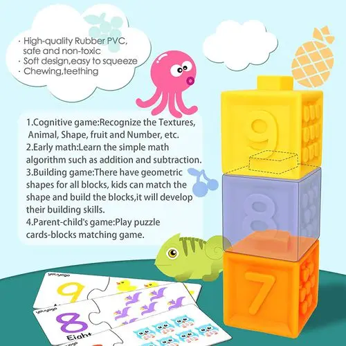 L Education Epine Forme Gravure Enfants Cubes Bebes Ensembles Puzzle Dessin Anime Presser Bouffee Drole Age Dentition Presser Bloc 3d Jouet Buy Jouets Empilables De Bebe Jouets Empilables De Bebe Anneau De Dentition