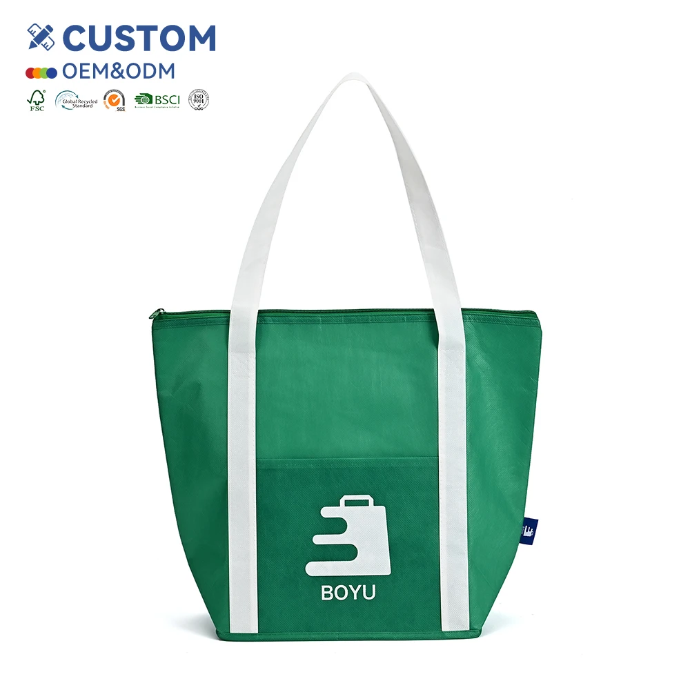 High Quality Hot Selling Custom Printed Portable Large Non Woven Tote Bag Thermal Waterproof Non Woven Bags
