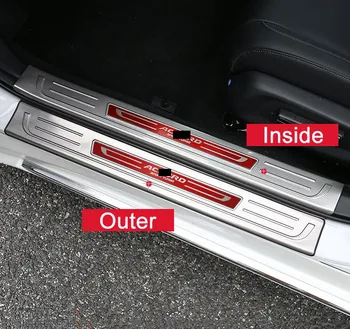 Stainless Steel Car Styling Door Sill Scuff Plate Welcome Pedal Threshold Pedals For Honda Accord 10th 2018 2019 Accessories