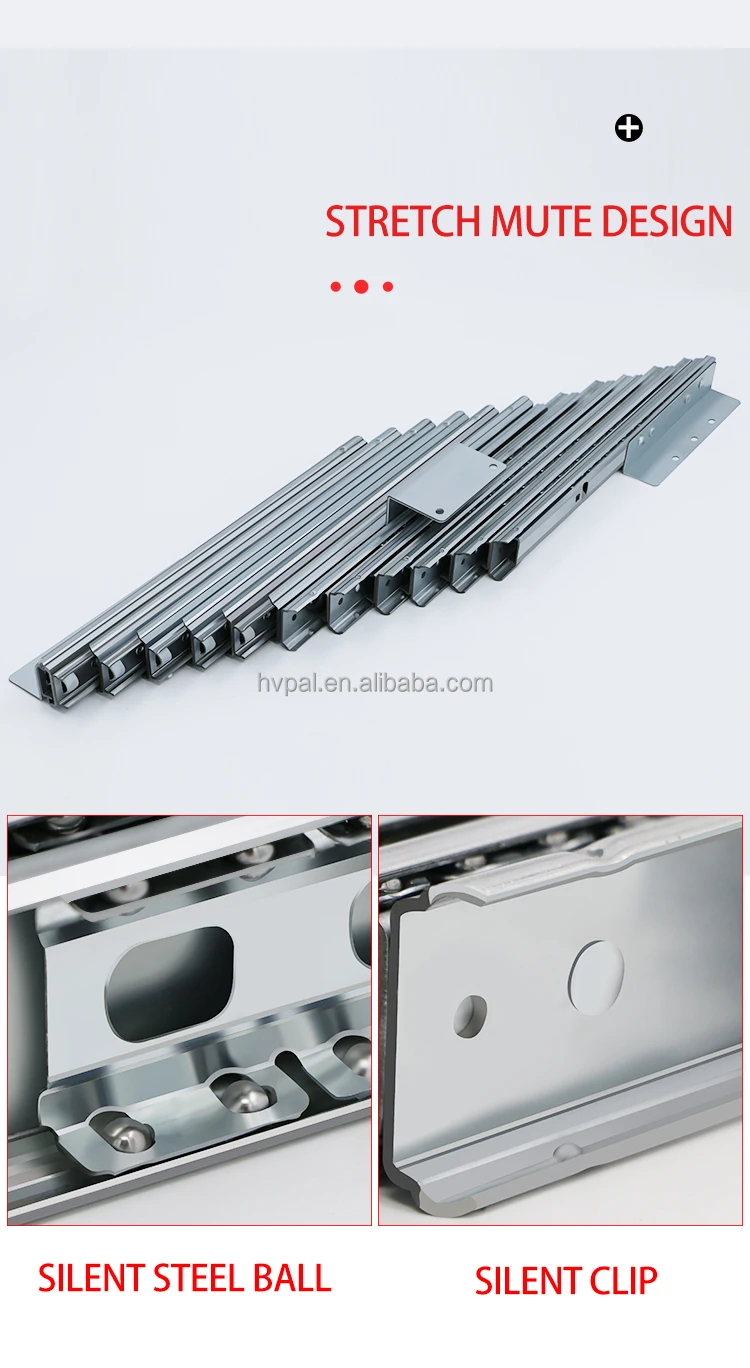 3m Slider Extendable Dining Table Mechanism Slides Pull Out Dining