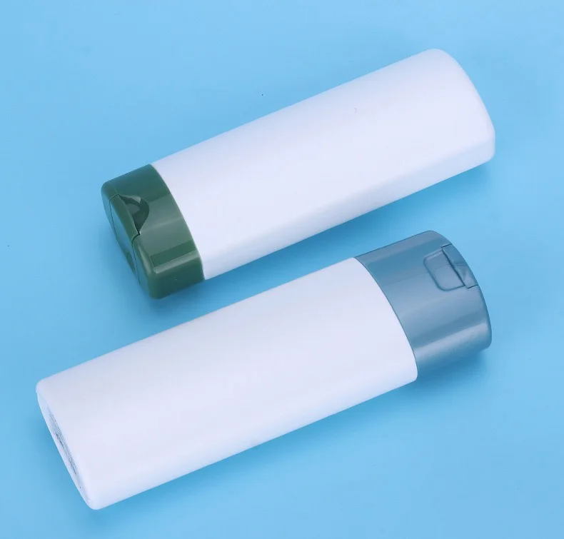 Deluxe Custom Body Wash Plastic Bottle Flat Bottle 400ml Shampoo Conditioner Lotion Pump Plastic Refillable Bottle