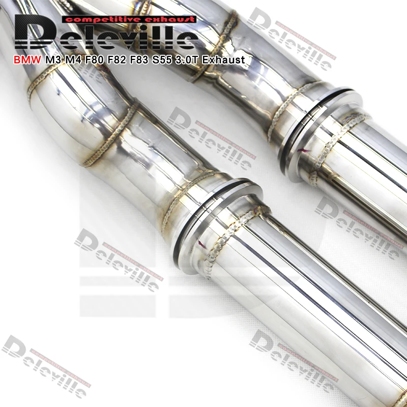 Performance Exhaust Equal Length Mid Pipe For Bmw M3/m4 F80 F82 F83 S55 ...