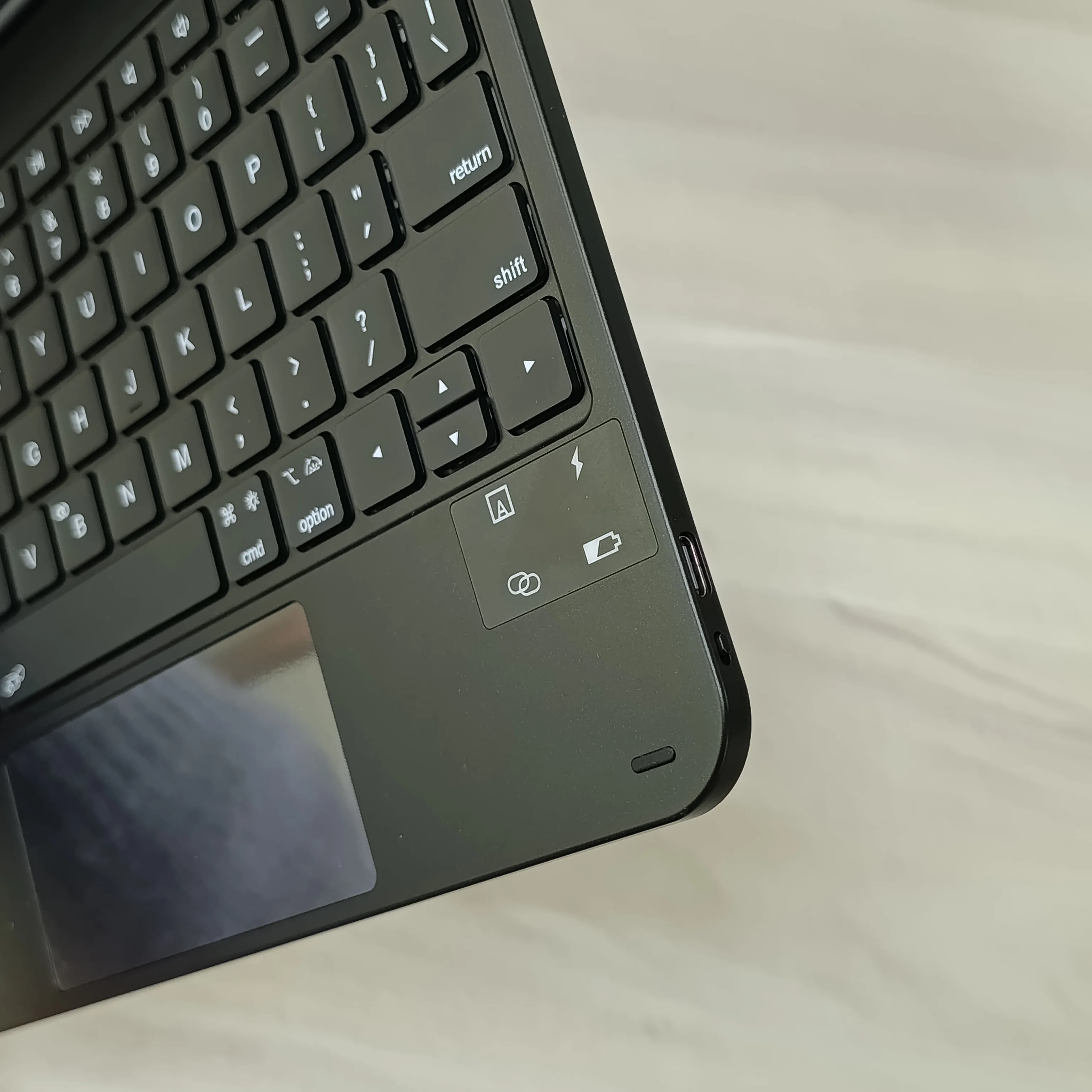 product laudtec for apple magic keyboard and cover universal blue tooth smart backlit trackpad custom for ipad pro 11 pouce m4 m5 pbk348-7