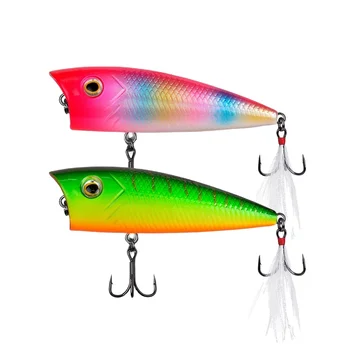 Lure Bass Topwater Cormorant ABS 70mm 10g 60mm 7g Paddle Tail Artificial Hard Bait Noctilucent Color Surface Fishing – Popper – view 4
