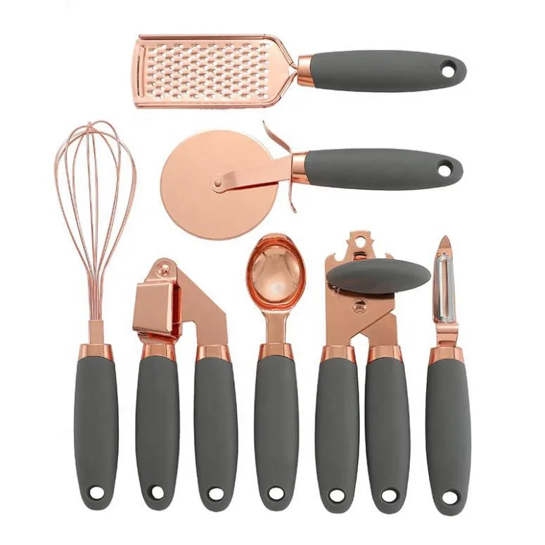 Rose Gold Grater/can Opener /peeler/ Pizza Cutter/ Whisk Ware/ Garlic