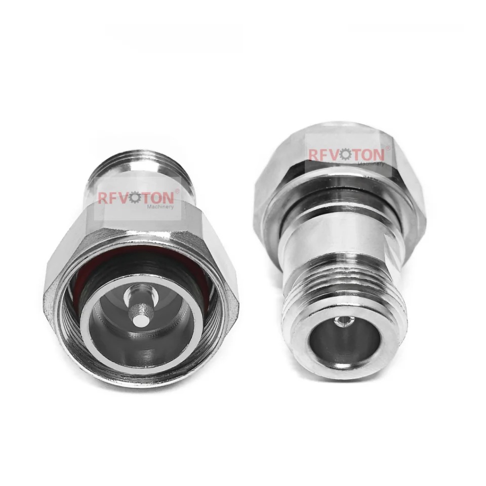 Factory 4.3/10 RF Converter Connector L20 Adaptor 4.3-10 Mini DIN Male Plug to N Type Female Jack Adapter Connectors in Stock