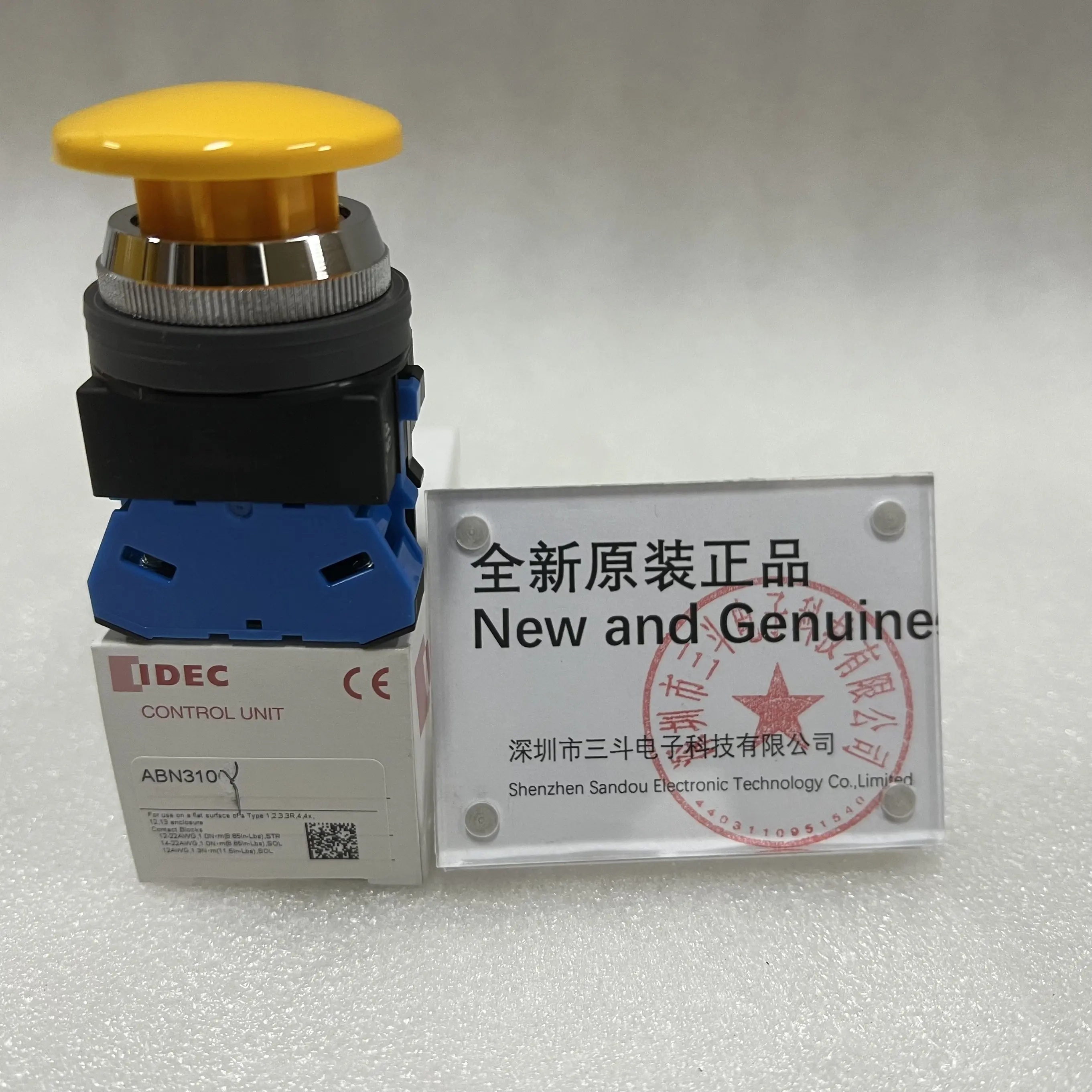 IDEC Control Unit Mushroom Pushbutton ABN310