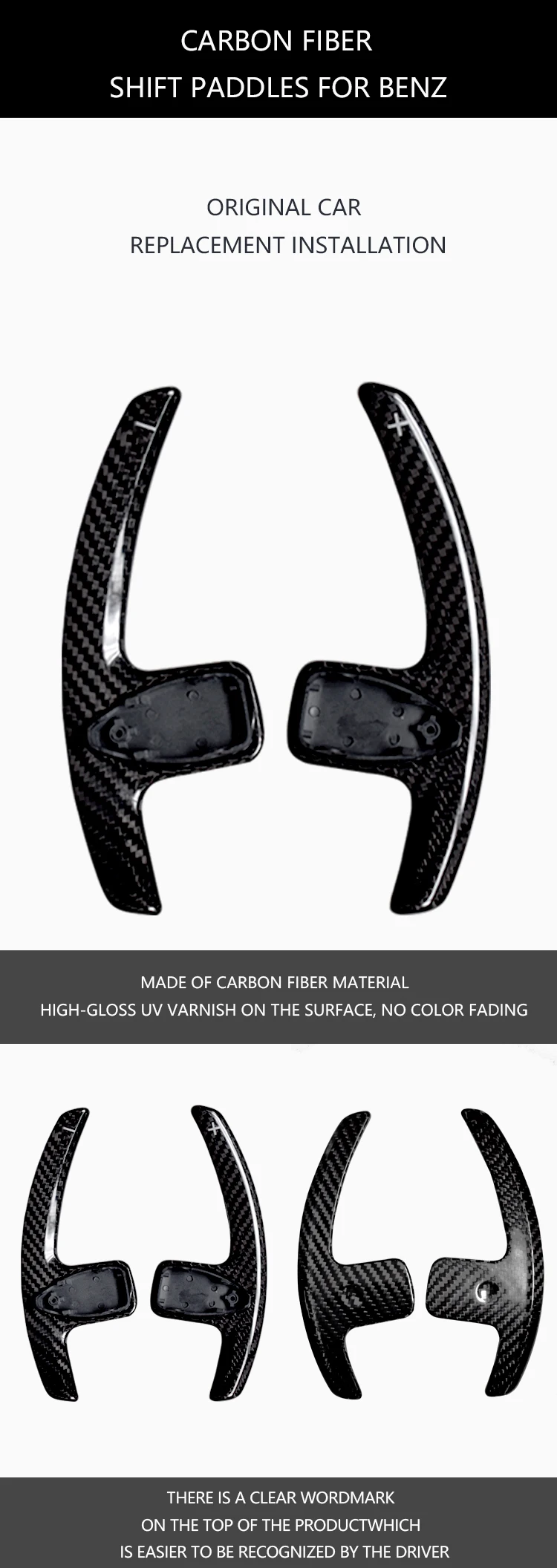 Sk Custom Carbon Fiber Shift Paddle Steering Wheel Paddle Shifter