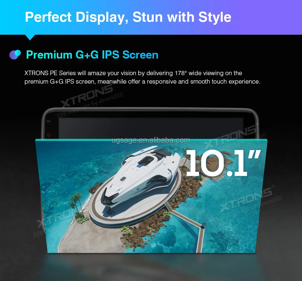 Xtrons 10.1 Inch 1 Din Universal Android 11 Car Radio Multimedia System