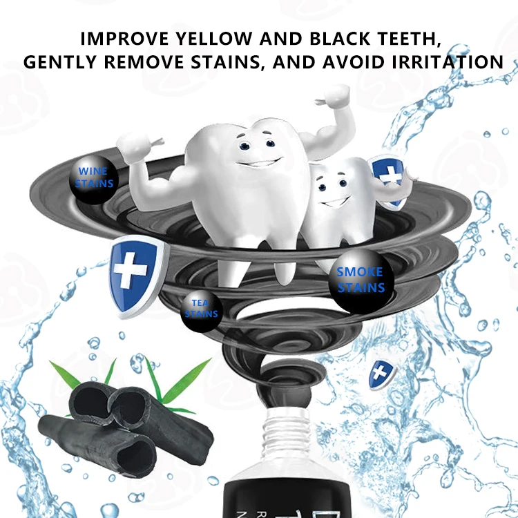 Натуральная активная зубная паста для отбеливания