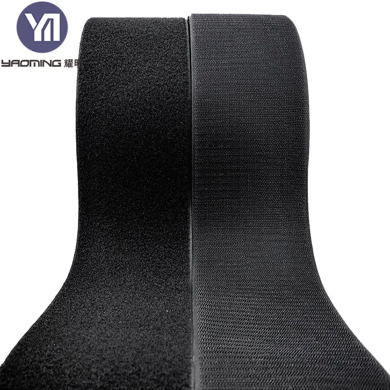 Self-Adhesive Sewable Hook Loop for for Strips Black White Blended Fabric Double Baby Shoes Garment Accessories No Glue