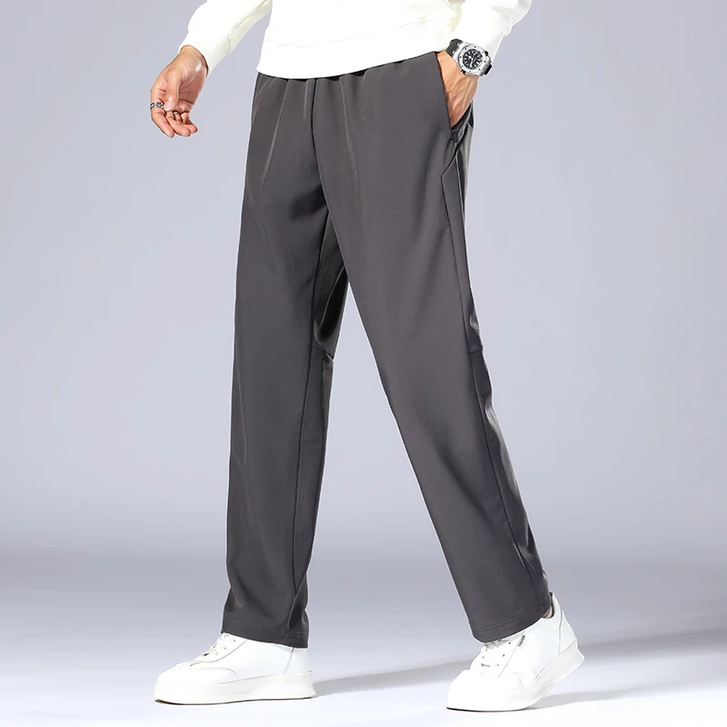 Thick Track Pants Men Baggy Stylish Straight Fleece Pants Sports Wear Breathable Gym Jogging Pants For Man Alibaba