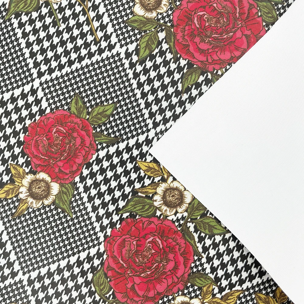 Пользовательский винтажный мультяшный дизайн узор цифровая печать из синтетической и натуральной кожи для украшения мебели обивка