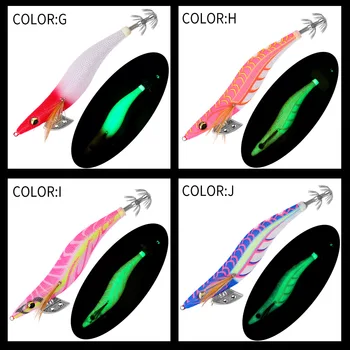 CHEERY 15CM 26G Luminous Plastic Shrimp Squid Hook for Carp Bottom Fishing Deep Water Lead Headband Ring Bead – Hooks – view 4