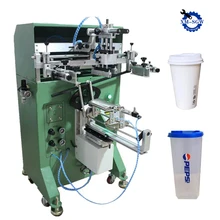 High Quality( Manual Cylindrical Round Cup Silk Printer Pen Mug Bottle Rotate Screen Printing Machine