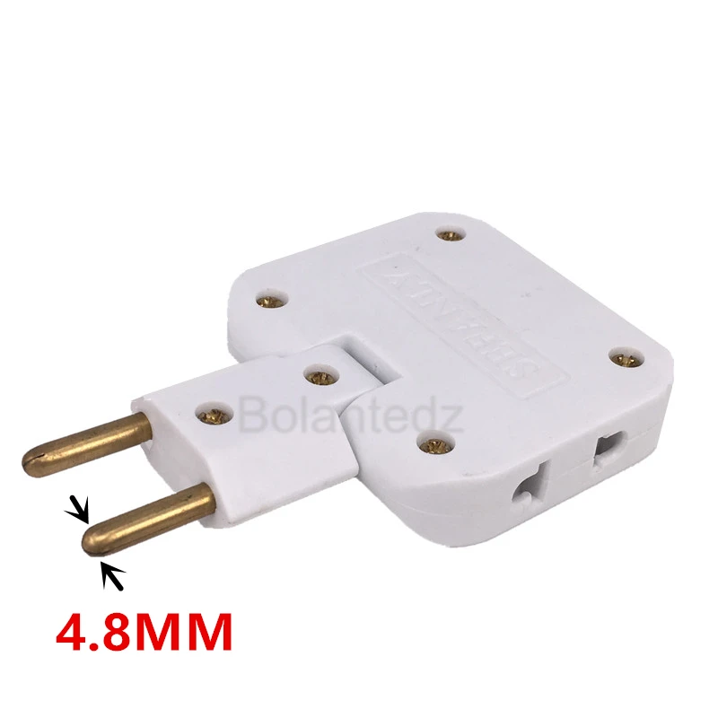 EU Plug 3 AC Outlet Power Strip Multiprise 1 Convert 3 Extension Electrical Socket 180Rotating Fulfillment Socket AC Adapter