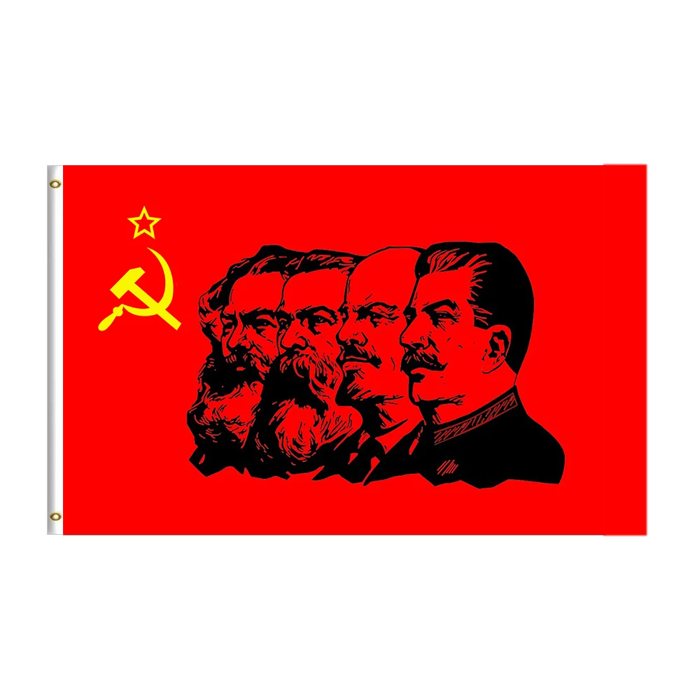 USSR レーニン拳の旗 3'x5' ポータブルポリエステル製カスタムフラッグ